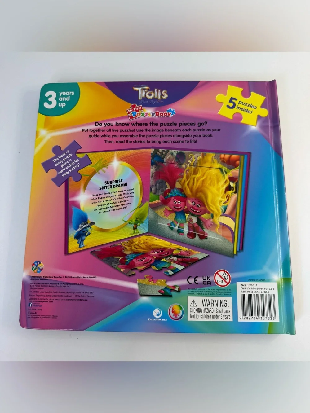 DreamWorks Kids Trolls Band Together My First Puzzle Activity Book - Complete
